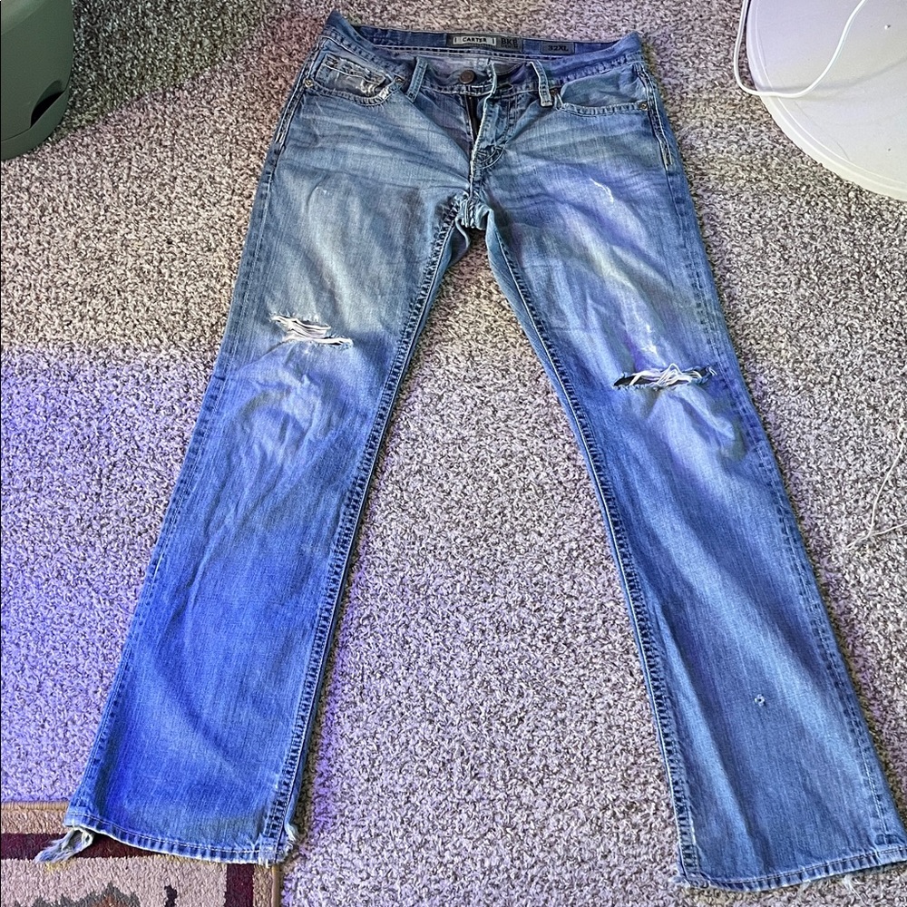 Buckle Carter Distressed Mens Jeans